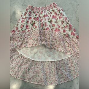 LoveShackFancy American Girl floral skirt size M 10-12